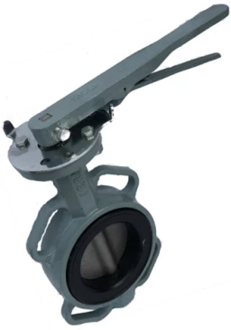Затвор дисковый поворотный ABRA Ду250 Ру16 BUV-VF863D, межфланцевый, корпус - чугун, диск - нержавеющая сталь, рукоятка, NBR во Владивостоке