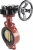 Затвор дисковый поворотный ABRA Ду450 Ру16 BUV-VF843D, межфланцевый, корпус - чугун, диск - бронза, редуктор, NBR во Владивостоке