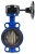 Затвор дисковый поворотный ABRA Ду450 Ру16 BUV-VF826D, межфланцевый, корпус - чугун, диск - чугун, редуктор, EPDM во Владивостоке